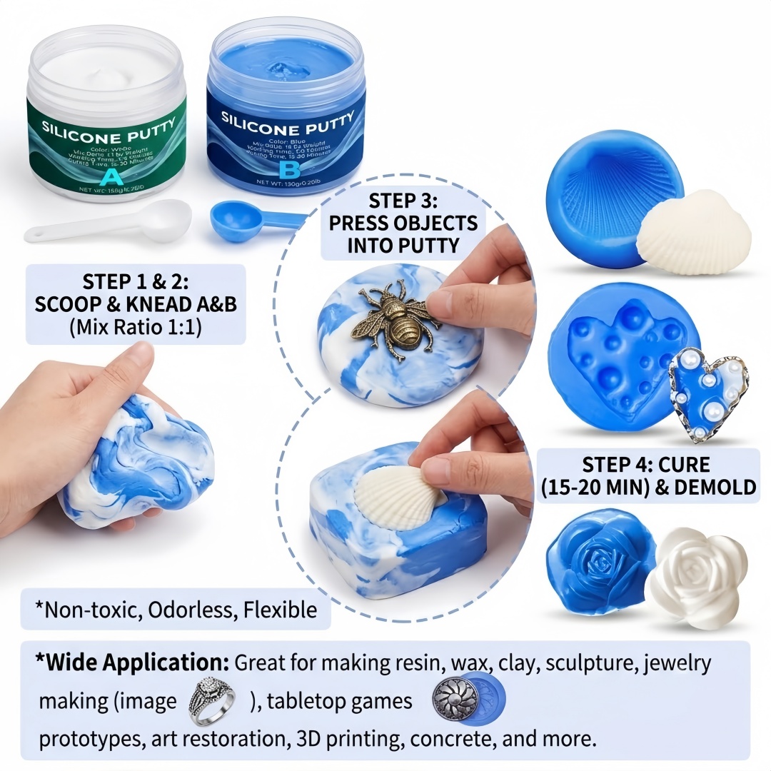 Silicone Putty Mold Making Sup - Candle Making Design ulasan dan harga