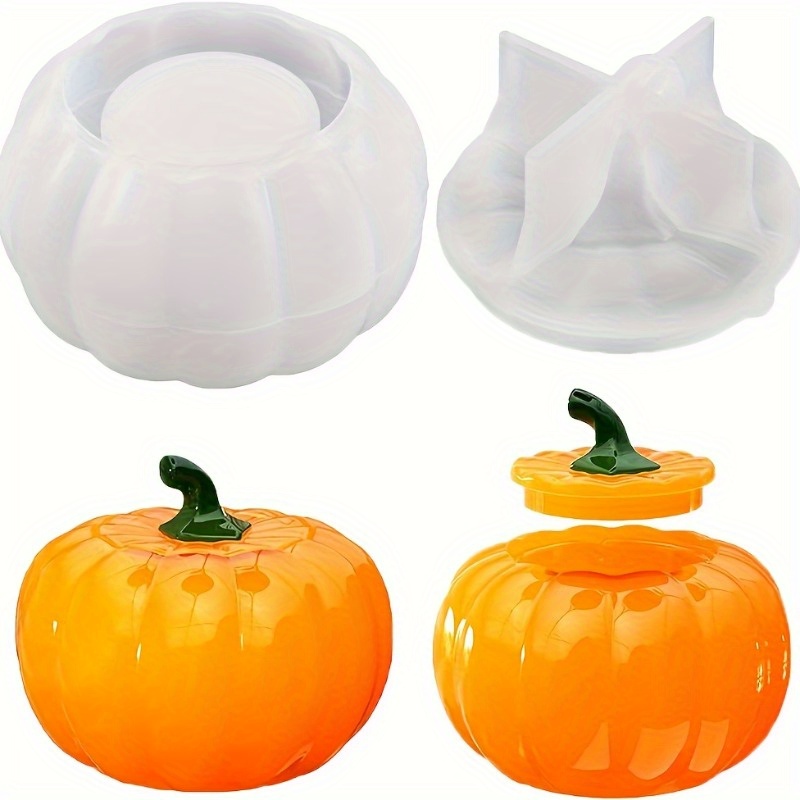 2pcs Pumpkin Jar Silicone Mold - Candle Making Design ulasan dan harga