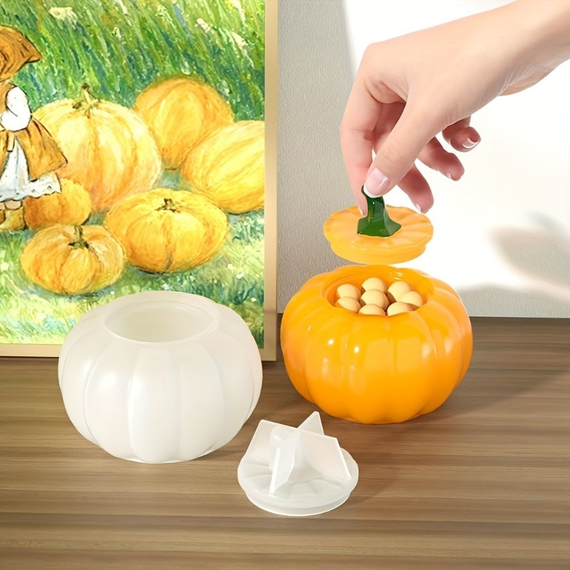 2pcs Pumpkin Jar Silicone Mold - Candle Making Design ulasan dan harga