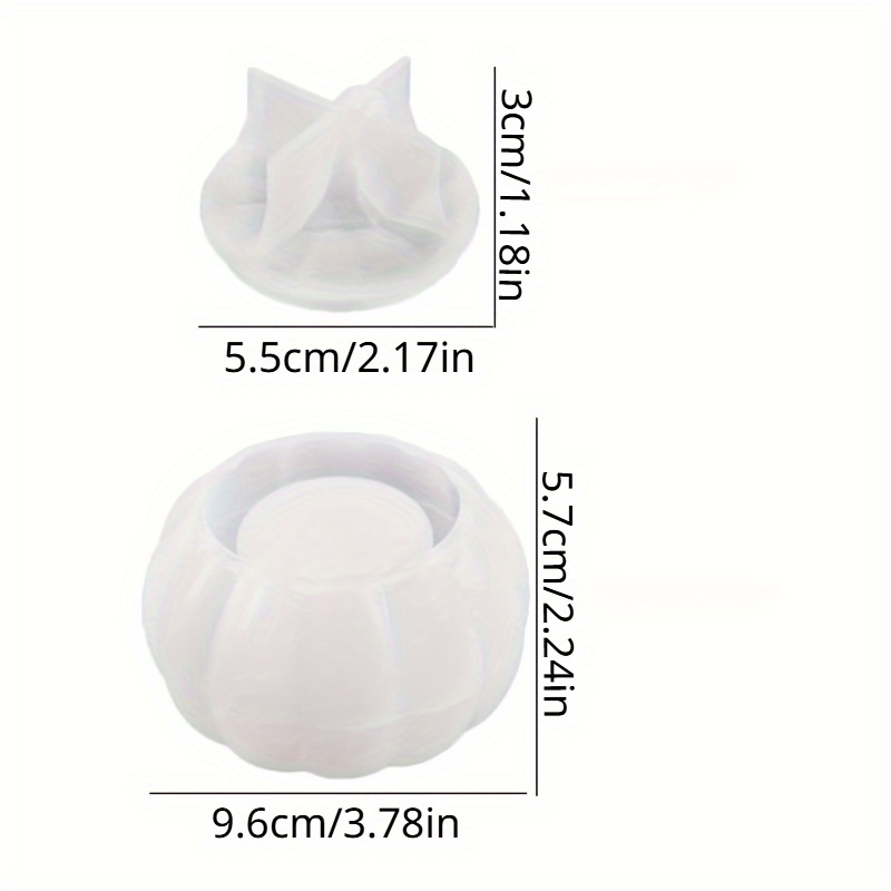 2pcs Pumpkin Jar Silicone Mold - Candle Making Design ulasan dan harga