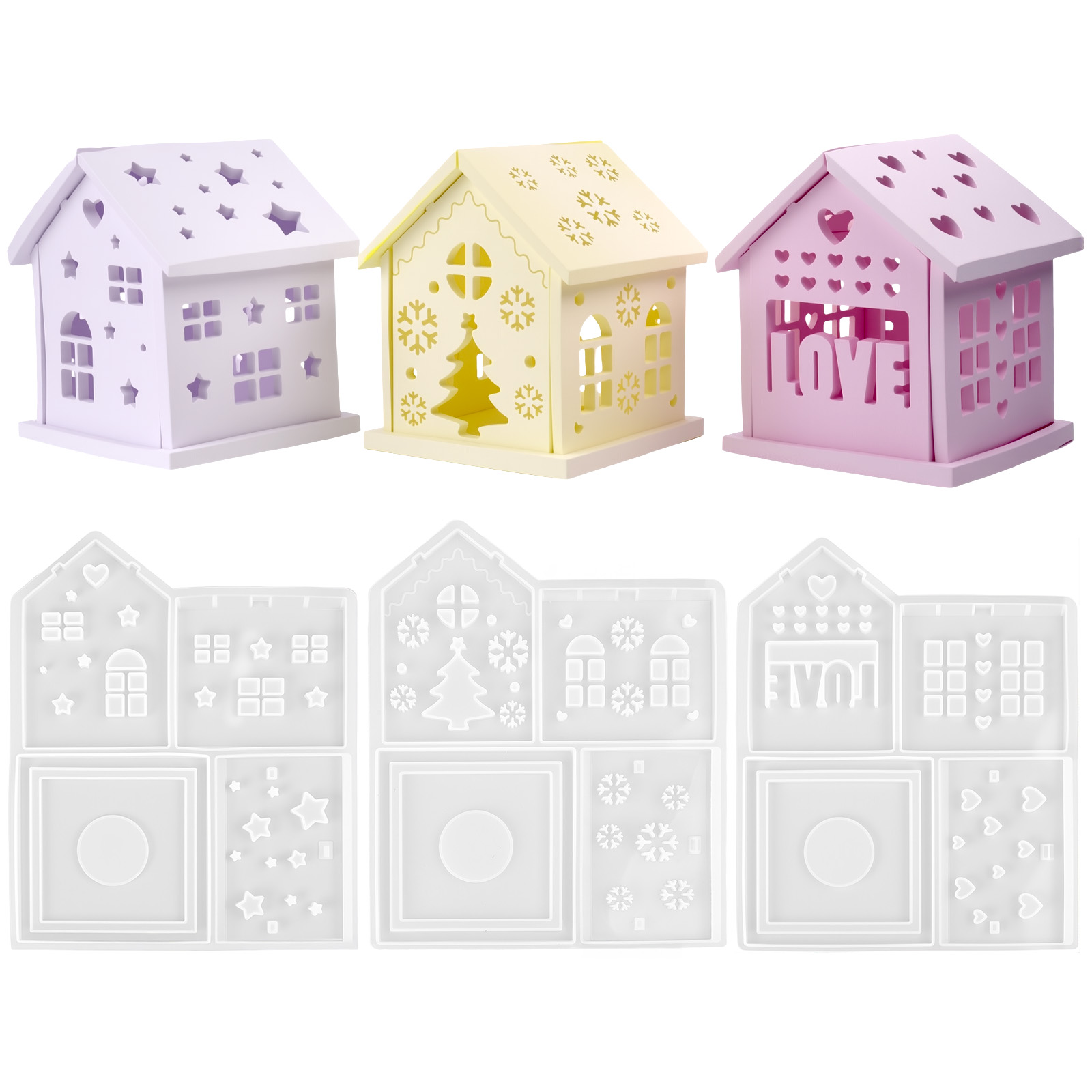 3D House Silicone Mold DIY Chr - Candle Making Tutorial ulasan dan harga
