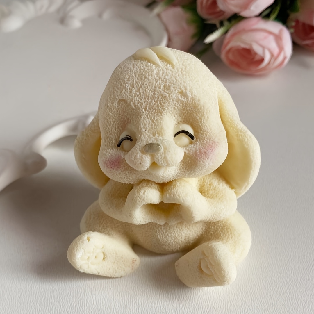 1pc Adorable Rabbit Resin Sili - Candle Making Design ulasan dan harga