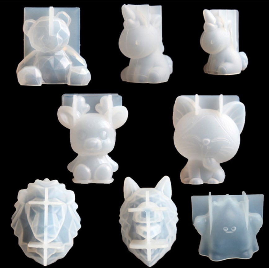 Transparent Unicorn Silicone E - Candle Making Design ulasan dan harga