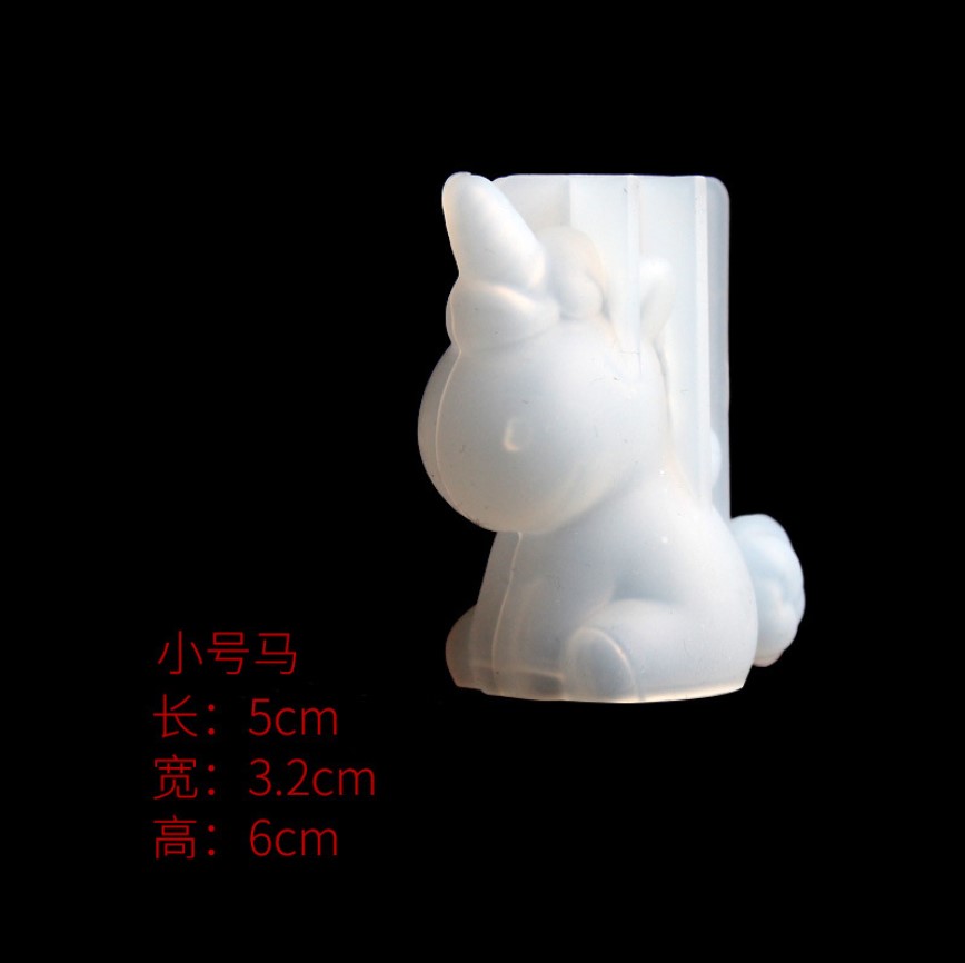 Transparent Unicorn Silicone E - Candle Making Design ulasan dan harga