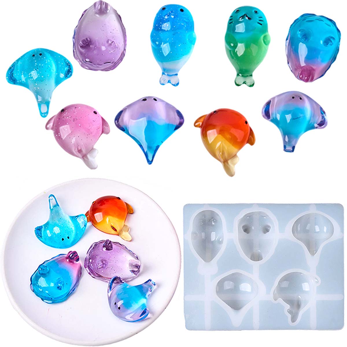 3D Healing Kawaii Manta Ray Wh - Candle Making Design ulasan dan harga