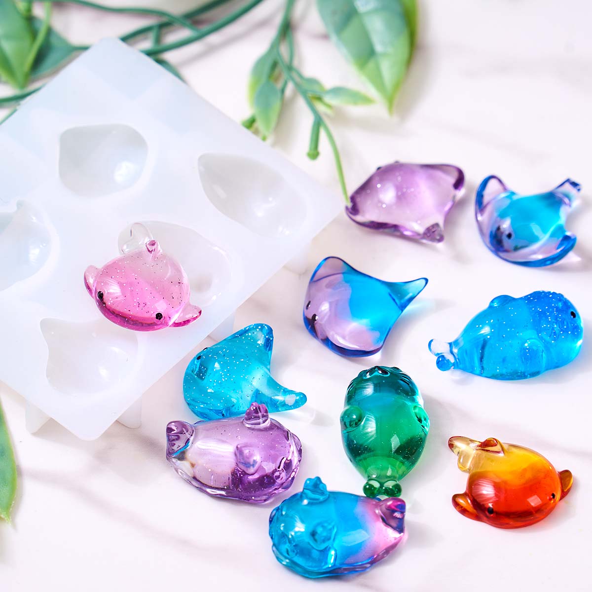 3D Healing Kawaii Manta Ray Wh - Candle Making Design ulasan dan harga