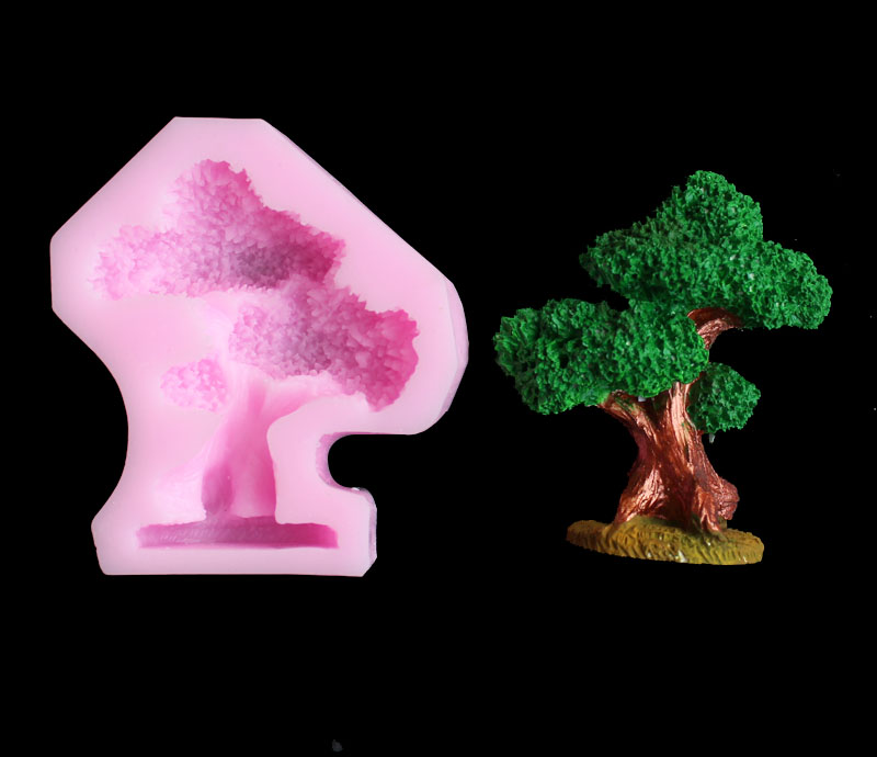 Pine tree silica gel mold DIY  - Candle Making Design ulasan dan harga