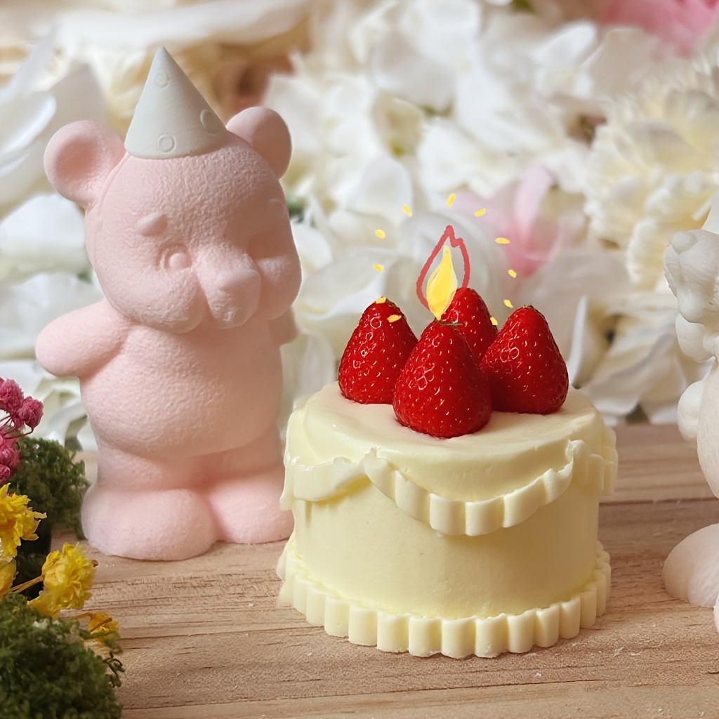 DNEJIU Cute Bear Silicone Mold - Candle Making Design ulasan dan harga