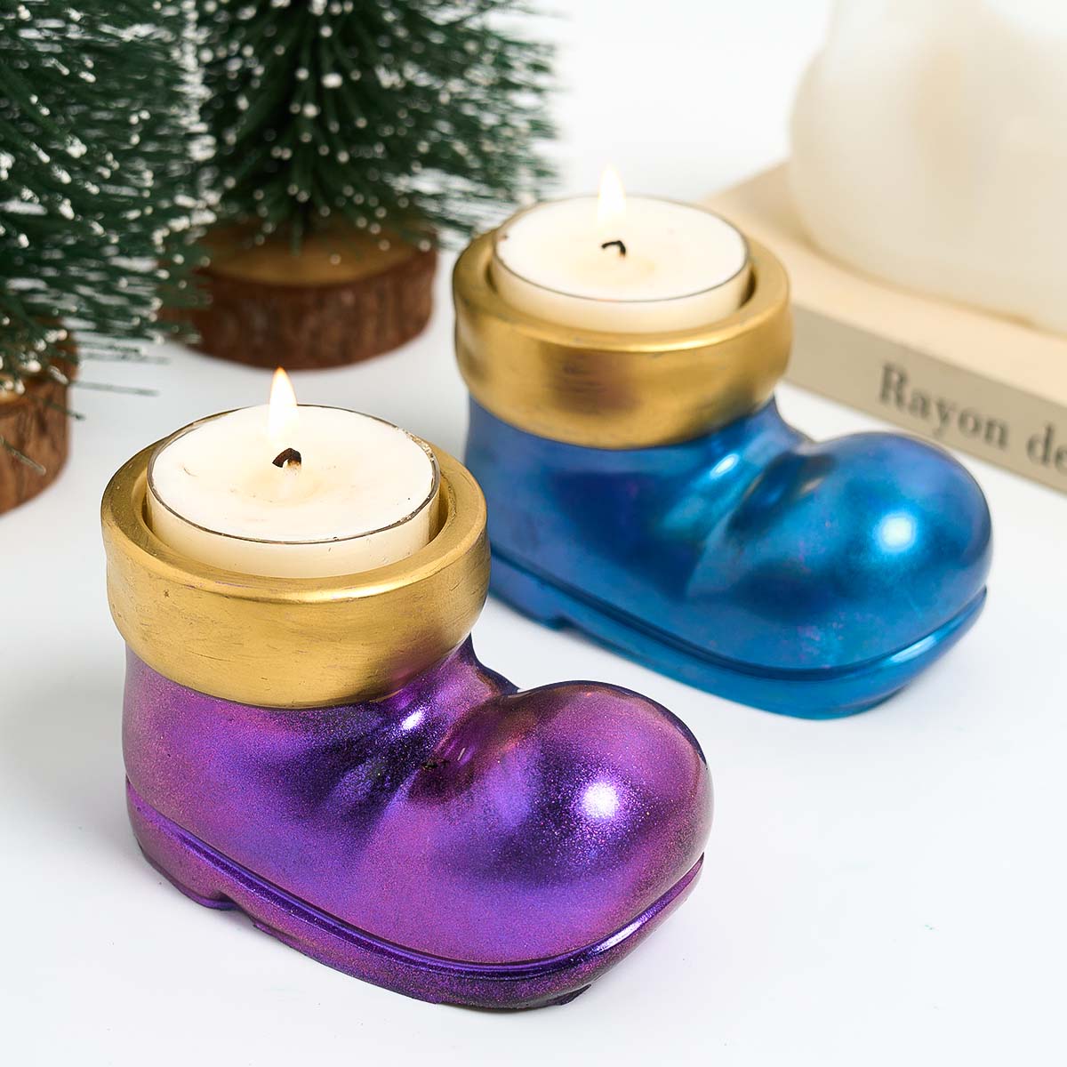 Christmas Boots Shoes Candle H - Candle Making Design ulasan dan harga